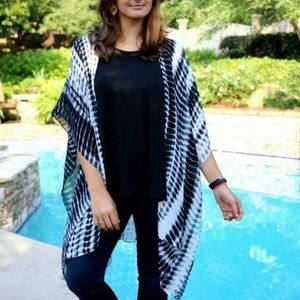 Michael Stars Tie Dye Beach Kimono Coverup